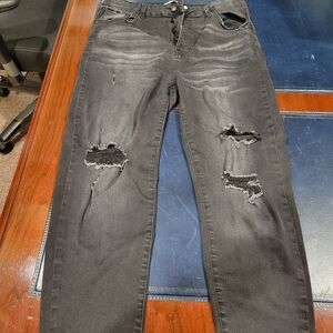 Black Celebrity Pink Button Up Jeans